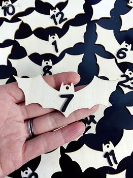 Fledys Holzfledermäuse mit Zahl